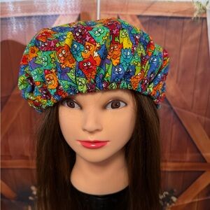 Surgical Cap with Elastic, no Ties - Multi